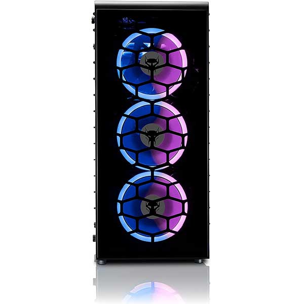beastcom q3 essential gaming pc affichant un jeu en haute résolution, montrant ses capacités graphiques exceptionnelles.