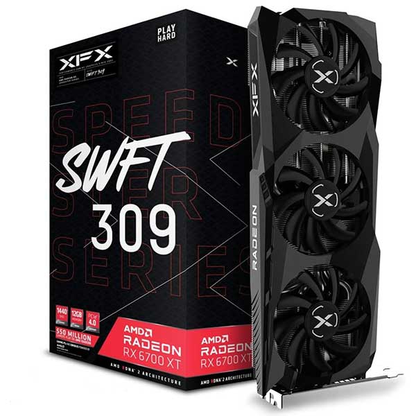 XFX RX-67XTYJFDV Carte Graphique AMD Radeon RX 6700 XT 12 Go GDDR6
