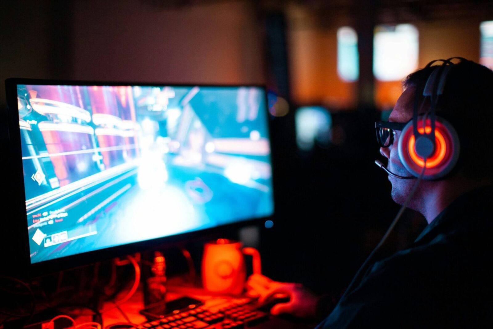 Joueur jeux FPS