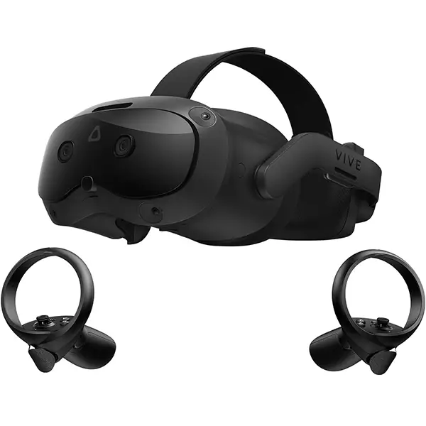 HTC Vive Focus Vision - Casque VR hybride avec résolution 5K et compatibilité SteamVR pour les joueurs et professionnels.