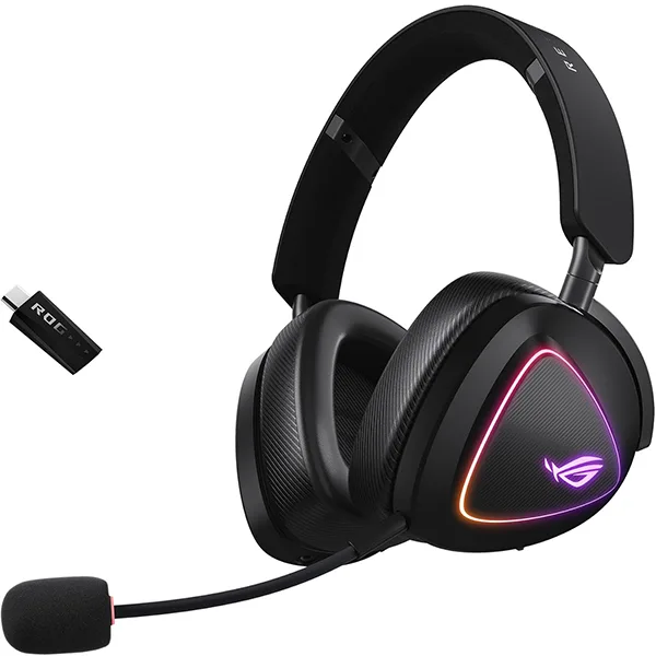 ASUS ROG Delta II - Casque gaming sans fil tri-mode, autonomie 110h